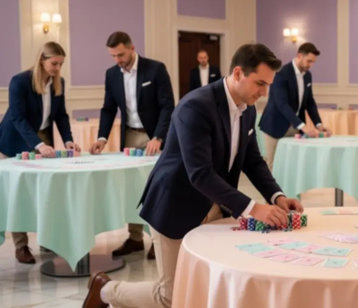 Tým Pruvoria na společenském eventu s pokerovým programem